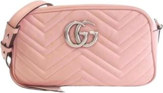 Gucci Pre-owned Cross Body Bags, female, Pink, Size: ONE SIZE Pre-owned Vintage Shoulder Bag