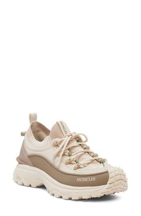 Moncler Trail Grip Lite 3 Low Top Sneaker in Tan at Nordstrom, Size 5.5Us
