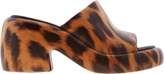 Ferragamo Ferragamo Deva Leopard Print Platform Sandals, Size 7