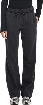 Deha Pantalone Dritto in Denim - - Sport - Donna - Nero - S