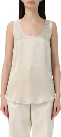 Brunello Cucinelli Donna, Top, Beige, S, new