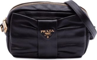 Prada Pre-owned Prada Tessuto Fiocco Bow Crossbody Ladies JIPZ3HXH5PECKMD7