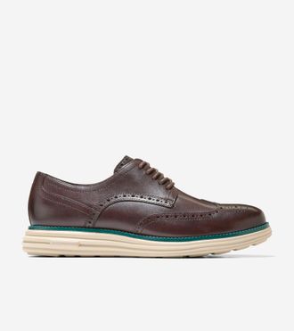 Cole Haan Mens &Oslash;riginal Grand Remastered Wingtip Oxford Shoes - Brown Size 10.5