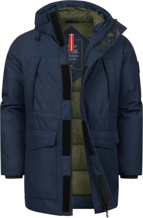 Kronstadt KS Sutton Hood Jacket - Heren - Winterjassen - Blauw - M - Jassen