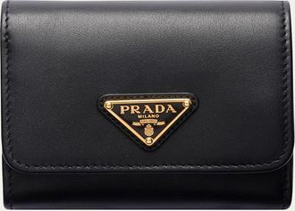Prada Small Trifold Leather Wallet