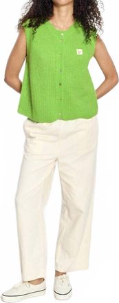 American Vintage Womens East Cardigan In Fluorescent Absinthe