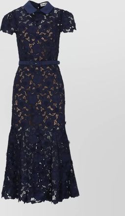 Self Portrait guipure lace midi dress
