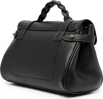 Mulberry Womens Handbag Alexa Mini Black Pebbled Leather Calf Handbags Hand Bags