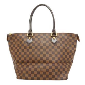 Louis Vuitton Pre-owned Tote Bags, female, Brown, Size: ONE SIZE Pre-owned Saleya MM Tote Bag