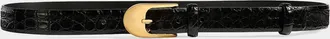 Khaite Dome Embossed Leather Belt