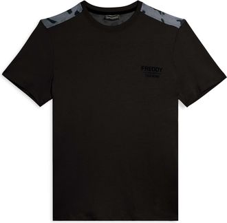 Freddy T-shirt con inserti camouflage e logo sul cuore