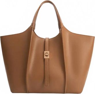 Melie Bianco Womens Malia Vegan Tote Bag In Mocha
