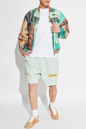 Dsquared2 Shorts With Embroidered Logo, Mens, Green