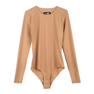 Maison Margiela Dames, Tops, Beige, Maat: M Polyamide