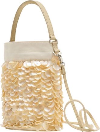 Staud Womens Lila Mini Bag Ivory Pearls