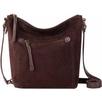The Sak Ashland Leather Crossbody Bag in Mahogany Suede at Nordstrom