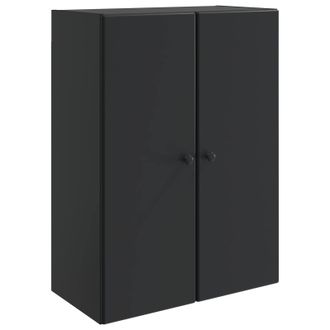 vidaXL Armario De Pared 66 X 34,5 X 90 Cm Madera De Ingenier&iacute;a Negro Vidaxl