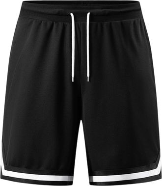 Generic Mens Lounge Shorts Summer Casual Shorts Loose Fit Comfortable Jogging Sweatpants for Outdoor Beach Walking and Travel Black