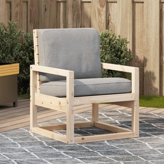 vidaXL Vidaxl - Silla De Jard&iacute;n Madera Maciza De Pino 57,5x63x76 Cm