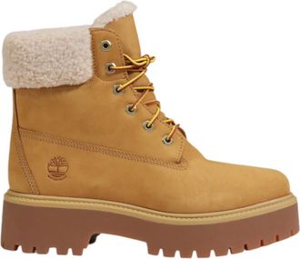 Timberland Waterdichte Mid Warme Damesschoenen - Dames - Winterlaarzen - Beige - 38 EU - Leer - Schoenen