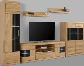 HOME AFFAIRE Wohnwand »Ribe Wohnwand Set-5 St.« 5 Stk. tlg