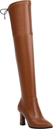 Generic Womens Over Knee Casual Stretch Boots Slim Fit Thick Heel Long Winter Office Boot