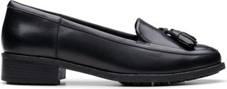 Clarks Havisham Edge Loafer Leather Shoes in Black Size 4