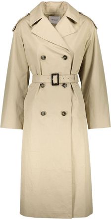 Yves Salomon Trench lungo in gabardine di cotone - Toni neutri