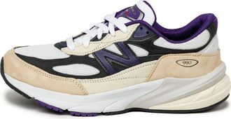 New Balance 990v6 Made In USA White Black Plum U990WB6