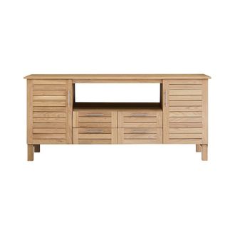 Tikamoon Mueble para lavabo de roble macizo de 165 cm