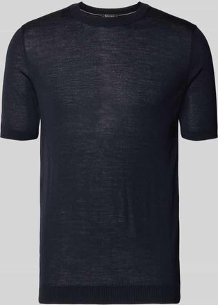Maerz MAERZ Muenchen Strickshirt mit Rundhalsausschnitt in Marine, Gr&ouml;&szlig;e 48