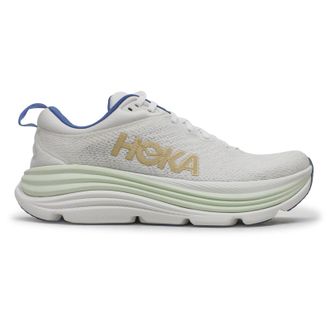 Hoka One One Hoka Gaviota 5 Textile Synthetic Mens Comfort Trainers - Frost Gold - Size:UK 10.5