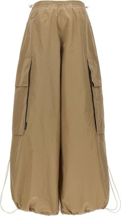 Palm Angels Womens Beige Polyamide Casual Pants
