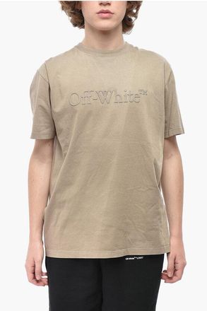 Off-white Slim Fit T-Shirt LAUNDRY with Raised Print size Xxs