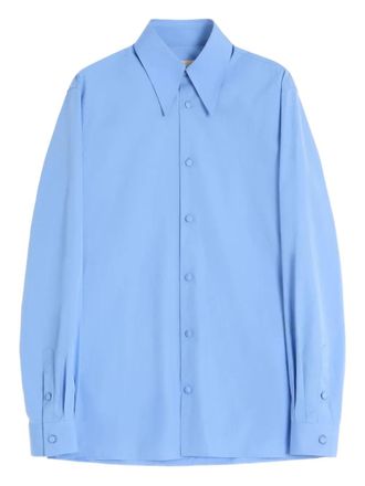 Valentino Garavani pointed-collar cotton shirt - men - Cotton - 39 - Blue