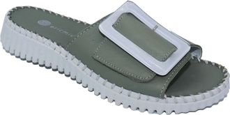 Eric Michael Womens Darla Sandal In Olive