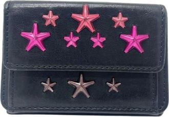 Jimmy Choo London Pre-owned Wallet (tri-fold) - Dames - Vintage Accessoires - Zwart - ONE Size - Leer - Vintage