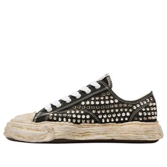 Miharayasuhiro Peterson 23 OG Sole Studded Canvas Low Black A13FW715-BLK