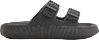 8 by YOOX RUBBER DOUBLE STRAP SLIDES