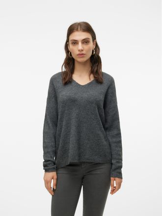 Vero Moda VMCREWLEFILE LS V-NECK BLOUSE NOOS