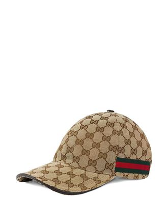 Gucci Brownk Signature Logo Baseball Hat