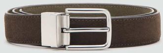 Mango Cintura pelle fibbia marrone - Uomo - 100 - MANGO MAN