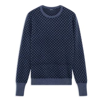 Drumohr Razor Blade Crewneck - Heren - Truien - Blauw - Maat: 2XL Kasjmier