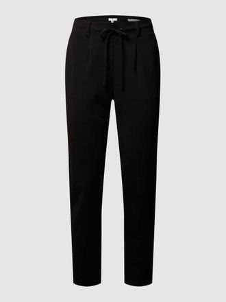 Tom Tailor Easy Pants mit Bundfalten in Black, Größe 34/32
