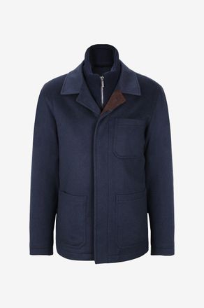 Maurizio Baldassari Hemdjacke aus Kaschmir mit Strickdetail