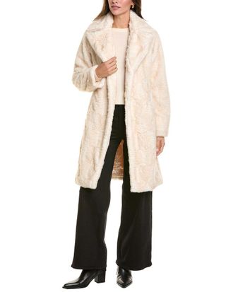 Via Spiga Reefer Embossed Coat