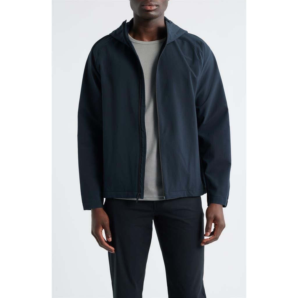 Zella Relaxed Fit High-Low Zip Hoodie in Blue Tempest at