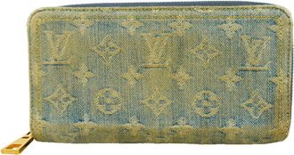 Louis Vuitton Blue Long Wallet (Bi-Fold) (Pre-Owned)