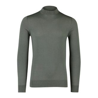 Cavallaro Truien & Vesten, Heren, Groen, M, Wol, Saronno Turtleneck