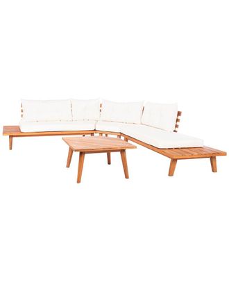 Safavieh Lansen Outdoor 4pc Corner Living Set